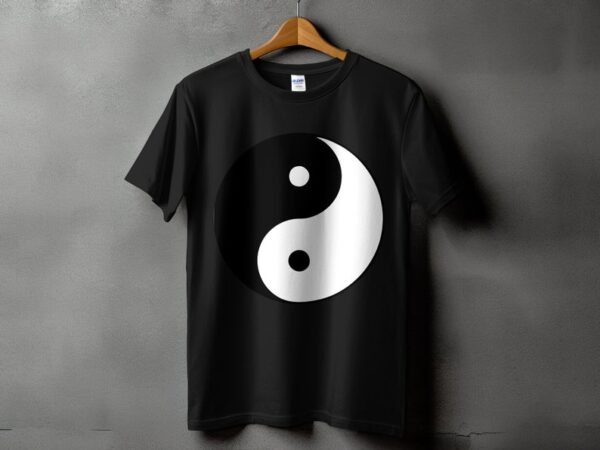 Yin Yang Hoodie, Unisex Zen Symbol Hoodie, Casual Streetwear, Spiritual Hoodie, Comfortable Graphic Hoodie, Black and White Design - Image 5